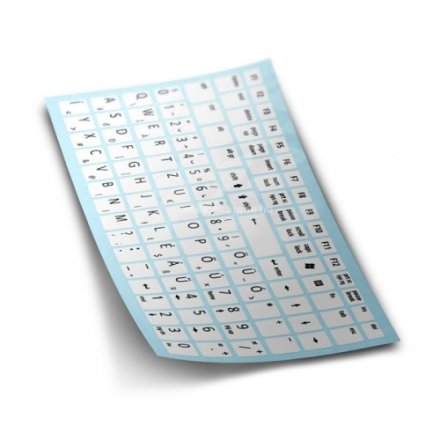 Billentyűzet matrica Magyar Fehér