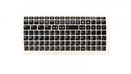 Billentyűzet matrica Magyar Fekete