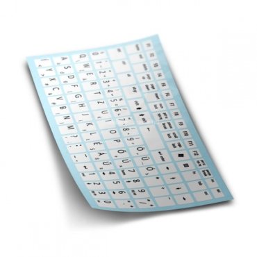 Billentyűzet matrica Magyar Fehér